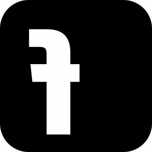 black and white Facebook logo